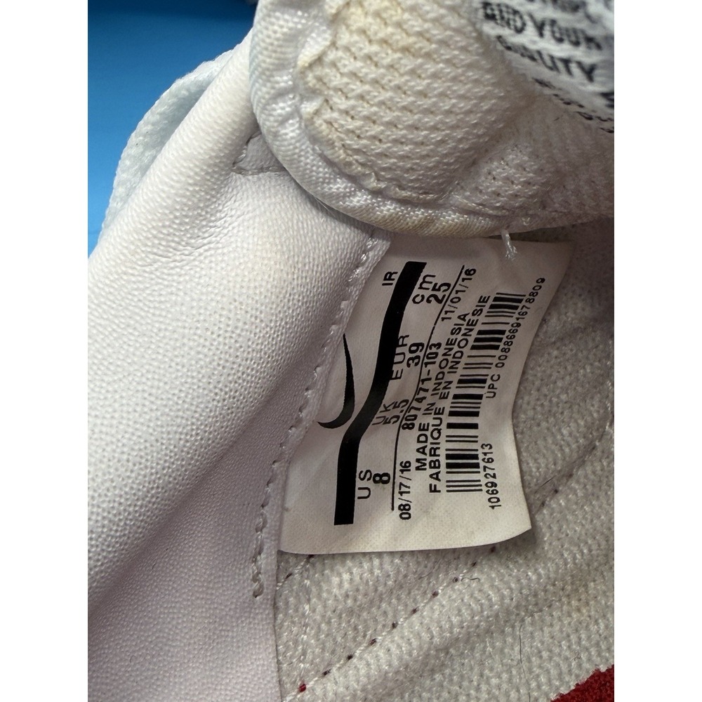 Nike Cortez Forest Gump White Red Blue Women's Size 8 Golf Shoes 807471-103 - Picture 12 of 12